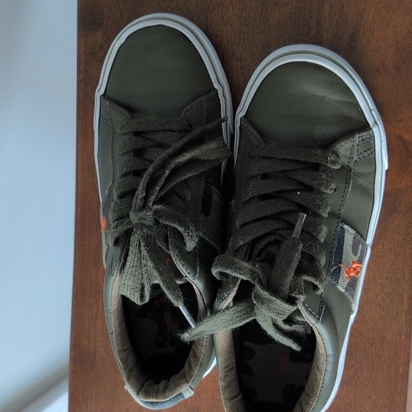 Polo by Ralph Lauren Kids Boys Olive Sneakers Size 2 - Picture 5 of 11
